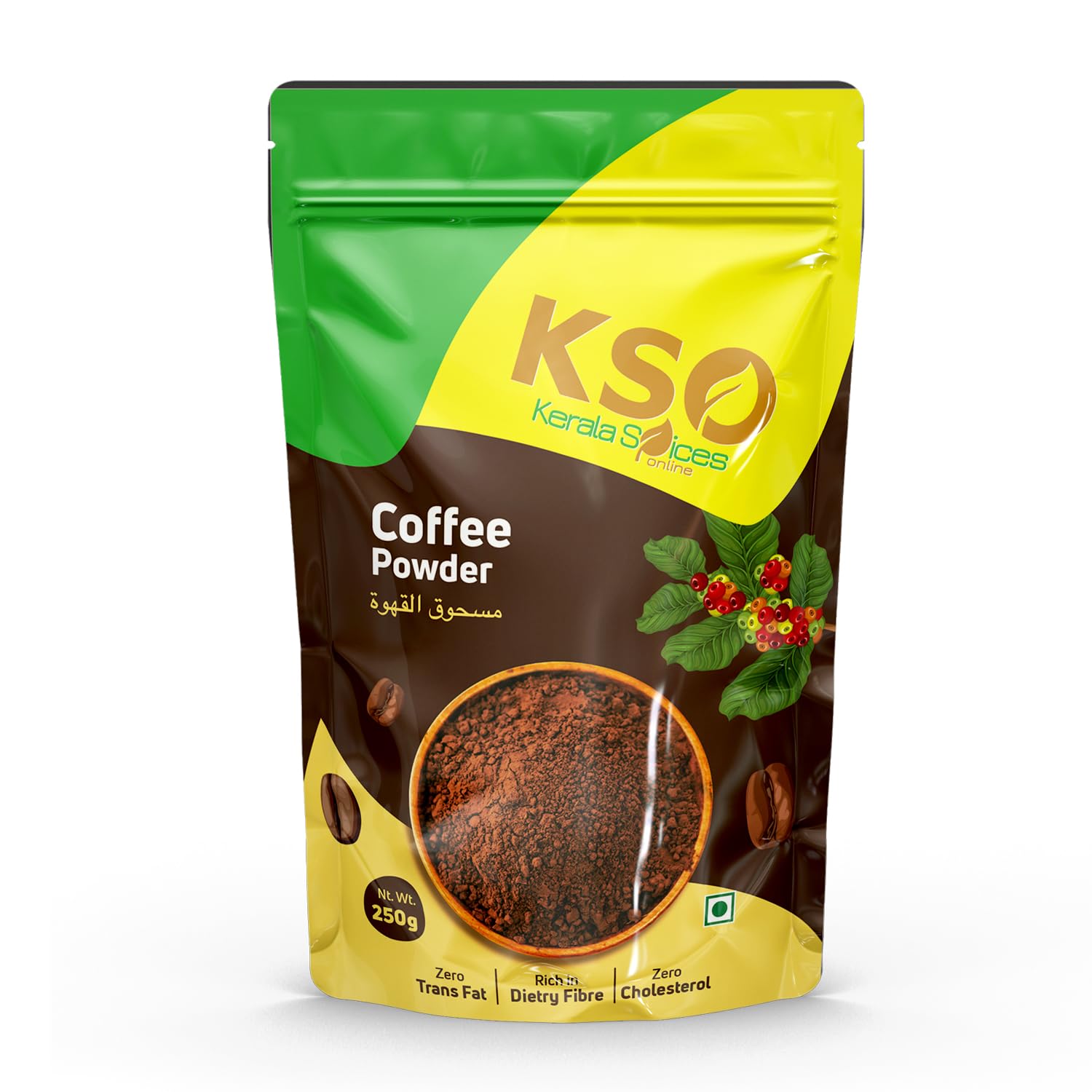 Kerala Spices Coffee Powder 250g | 100% Natural & Preservatives Free | Fresh Ground Coffee for Brewing | Authentic South Indian Coffee