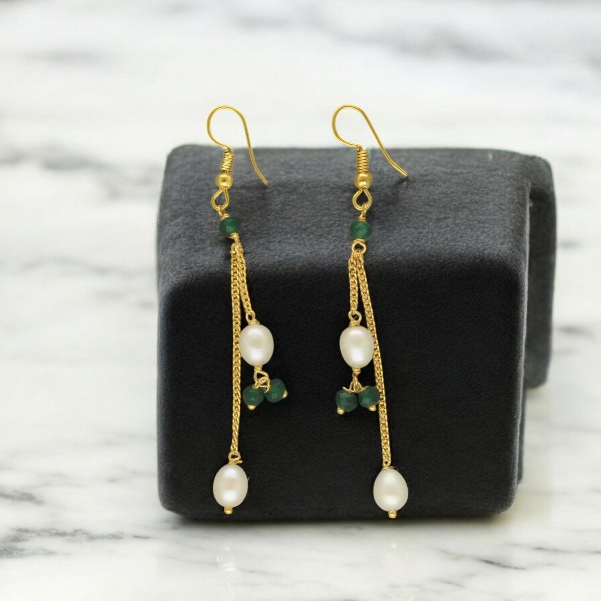 Sri Jagdamba Pearls Percy Pearl Earrings For Women Girls