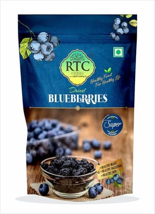 RTC Dried Blueberries Whole 150 gms I Great Source of Vitamin K and Calcium I Healthy and Tasty Snaking RTC Dried Blueberries Whole 150 gms I Great Source of Vitamin K and Calcium I Healthy and Tasty Snaking