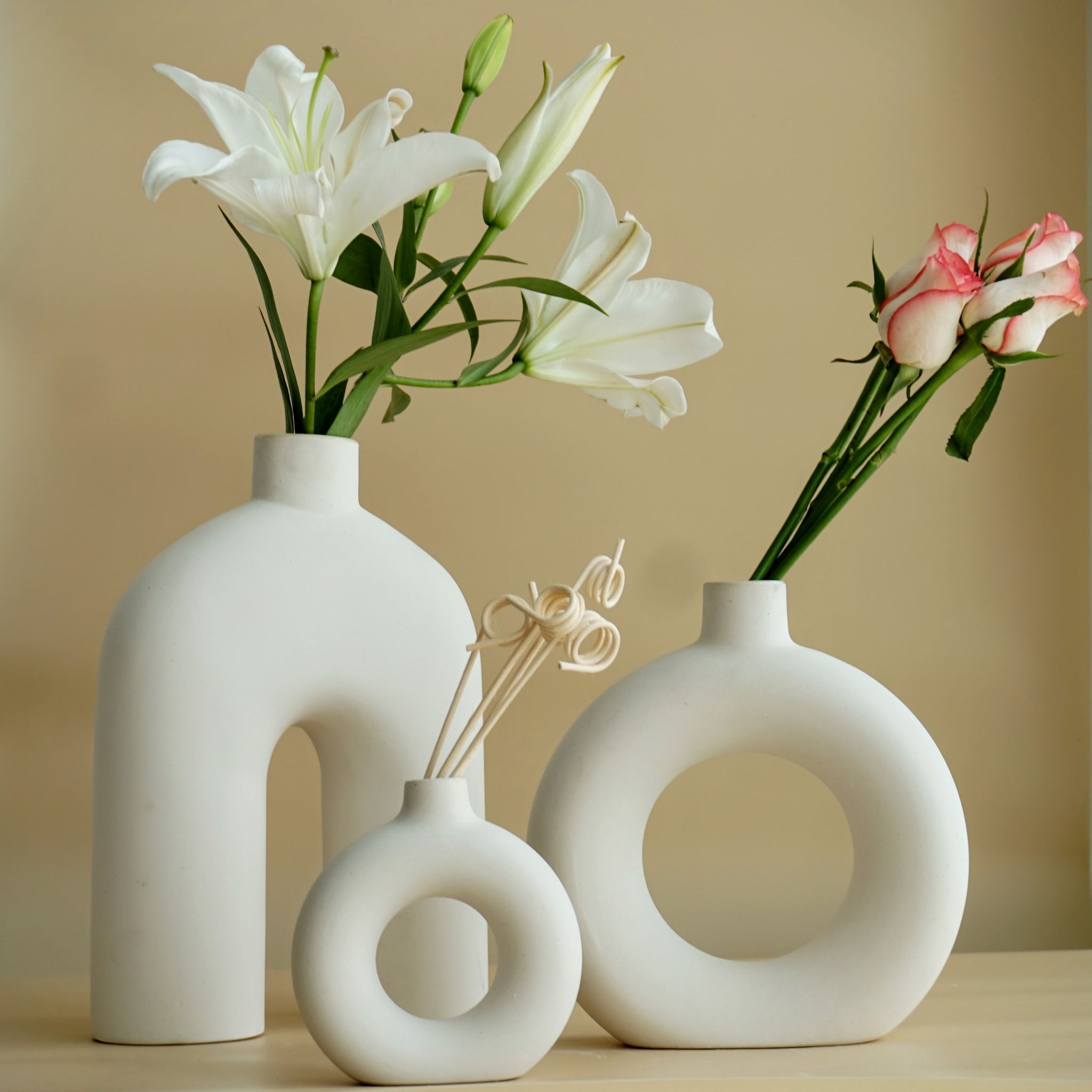 Wabi Sabi Set of 3 Vases