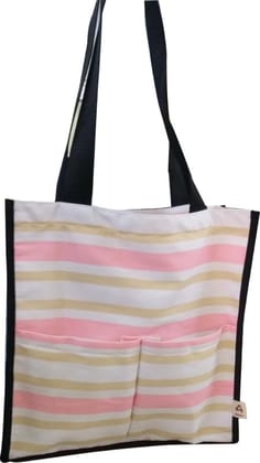 Printed Astara Poly Canvas Beach Bag Printed Astara Poly Canvas Beach Bag
