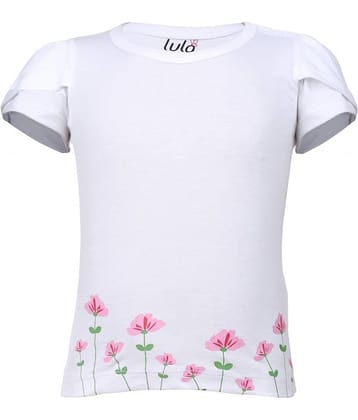 LULA Pack of 1 Baby Girls Cotton Tops ( White )