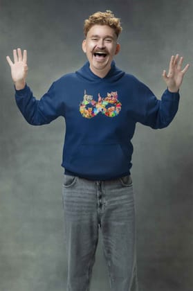 Hoodie (Men) - Infinity Cat Love (12 Colours)