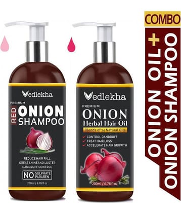 Vedlekha - Hair Growth Onion Oil 200 ml ( Pack of 2 )