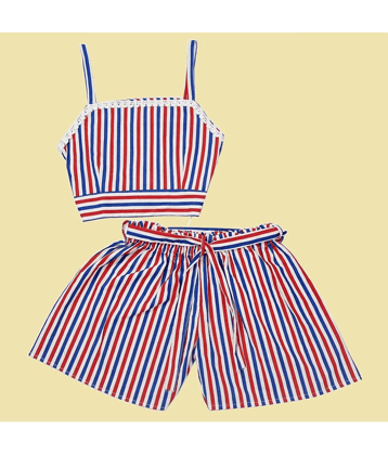 harshvardhanmart.com Pack of 1 Baby Girls Cotton Top & Shorts ( Multi )