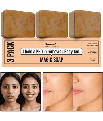 Sonavi Skin Whitening GHARSOAP Soap for All Skin Type ( Pack of 3 )