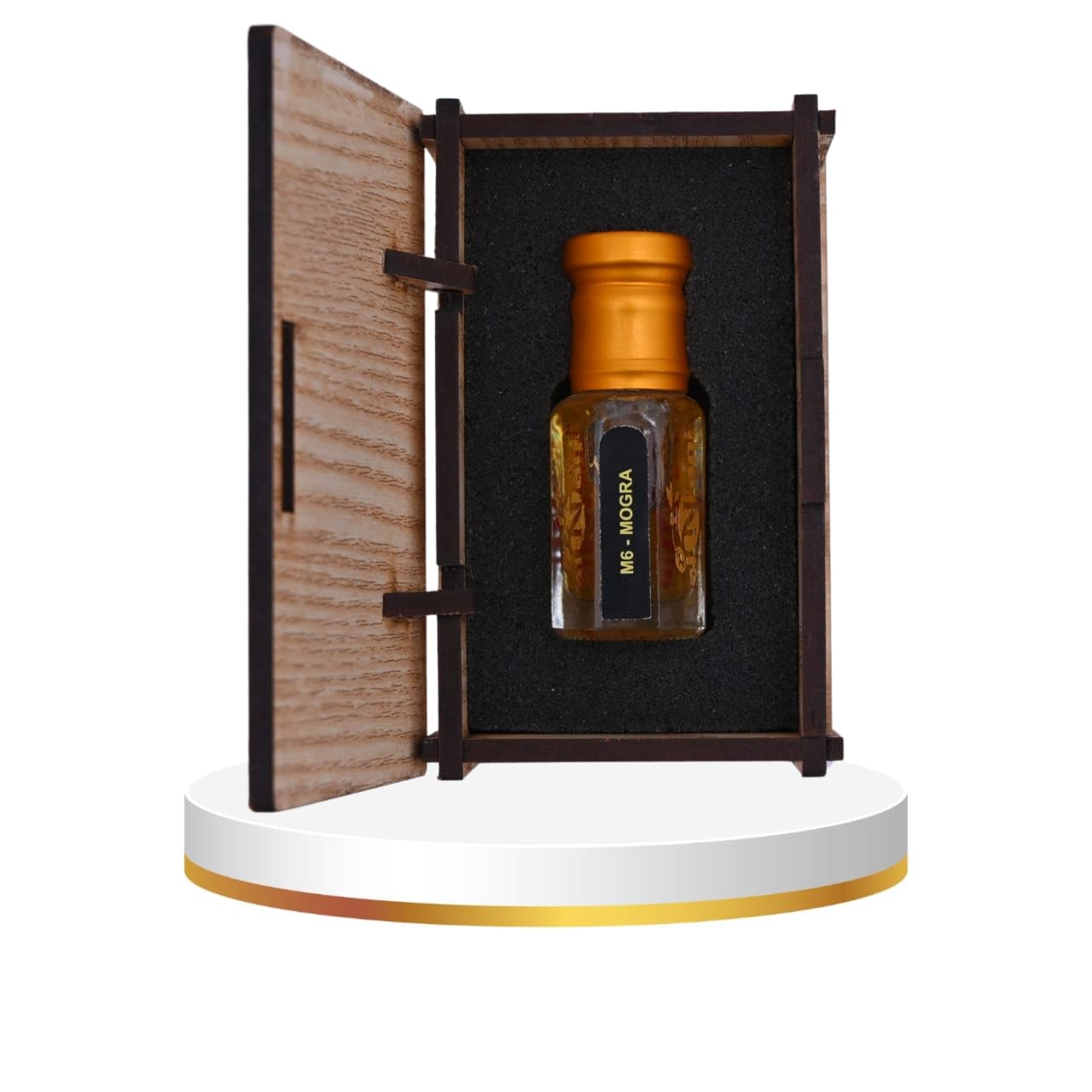 alnaqi fragrances Mogra Attar | Perfume Oil, Alcohol-Free Roll-On | Fresh Mogra & Greenery, White Floral Heart, Sandalwood Base | Long-Lasting Unisex Fragrance