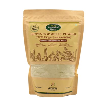 Browntop Millet Powder 500g | Natural, Gluten Free & Rich in Fiber | Healthy Breakfast Ingredient | No Additives or Preservatives
