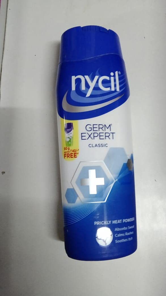 Nycil Classic Prickly Heat Powder 150g+25% Free - Pack of 2