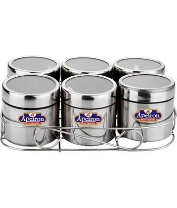 APEIRON BIG MASALA DABBA Steel Spice Container Set of 6 400 mL