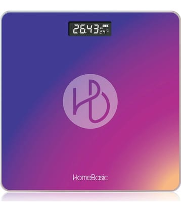 HOMEBASIC Multicolor Glass Digital Weighing Scale