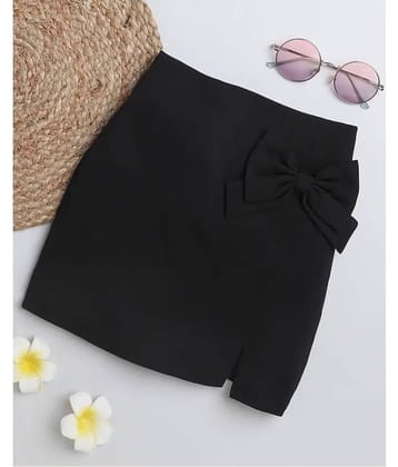Addyvero Pack of 1 Girls Cotton Blend Straight Skirt ( Black )