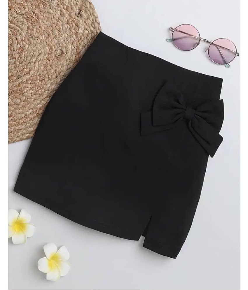 Addyvero Pack of 1 Girls Cotton Blend Straight Skirt ( Black )