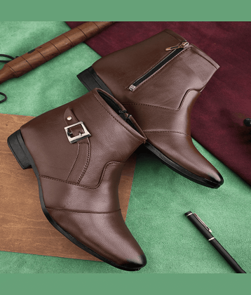 STALAG Brown Men's Formal Boots