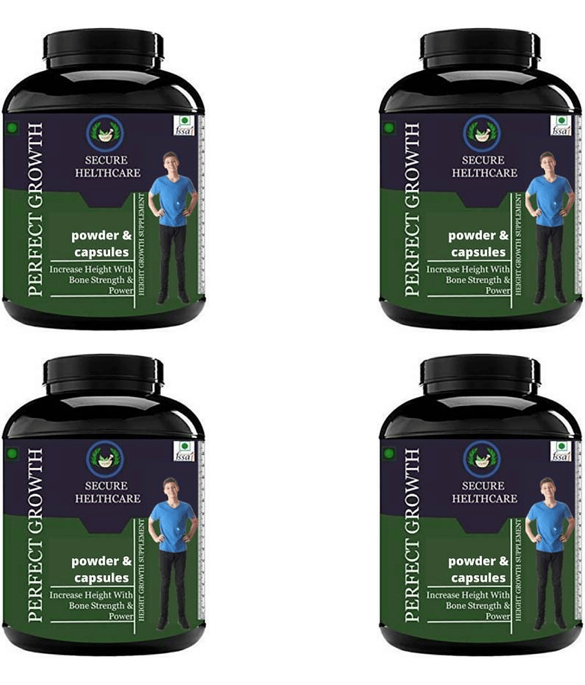 Secure Healthcare Perfect Growth Plain flavor 0.4 kg Powder Pack of 4