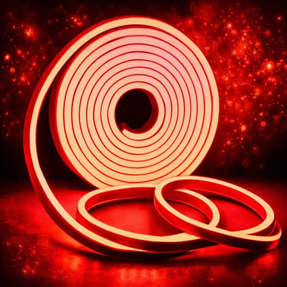 SPARKWORLD Red Neon LED Strip Light 5 Meter Flexible Waterproof Decorative Light for Indoor & Outdoor Use | Size: 4.98 m SPARKWORLD Red Neon LED Strip Light 5 Meter Flexible Waterproof Decorative Light for Indoor & Outdoor Use | Size: 4.98 m