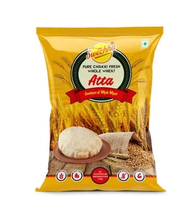 Swechha Chakki Fresh Whole Wheat Atta, 5 kg