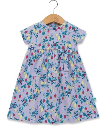 Juscubs Pack of 1 Baby Girls Cotton Dress ( Lavender )