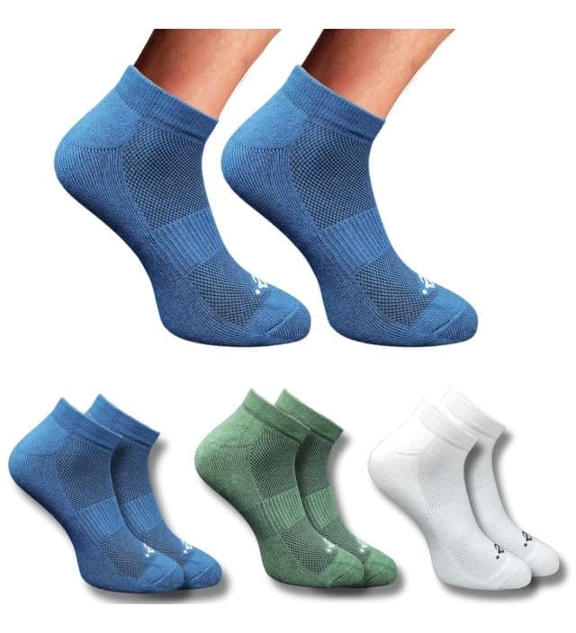 3_Pair Set Unisex Casual Cotton Printed Low Cut Socks (Multicolor)
