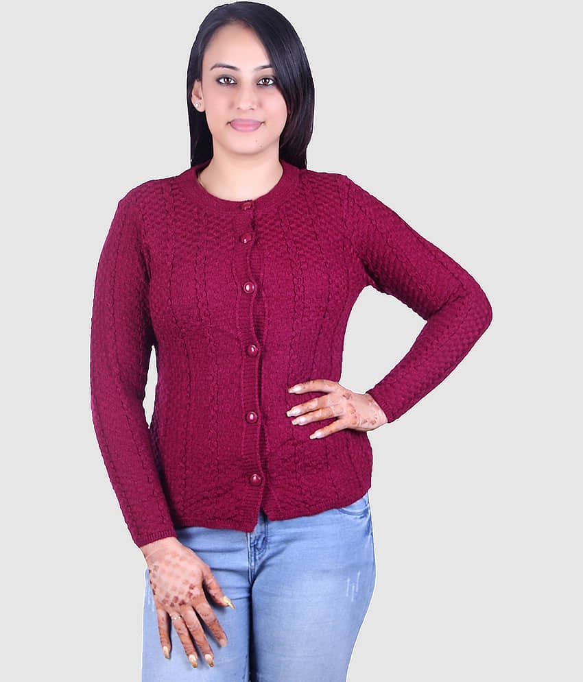 Ogarti Acrylic Maroon Pullovers