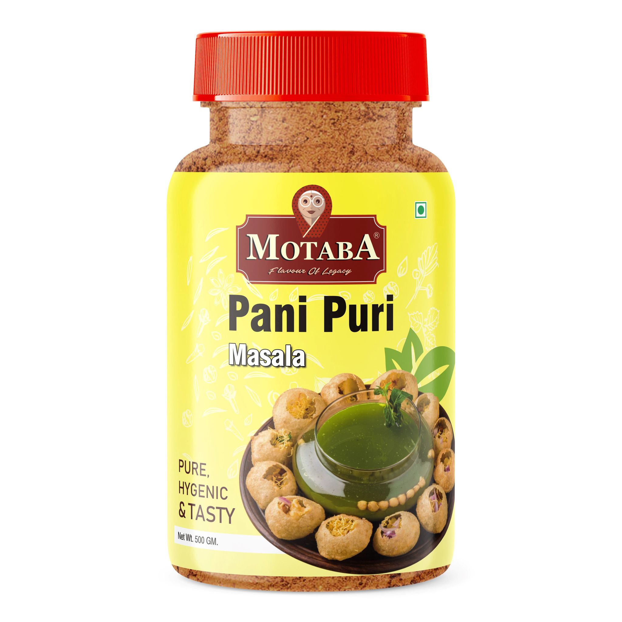 MOTABA Pani Puri Masala, 500 gm Jar - MOTABA Pani Puri Masala, 500 gm Jar