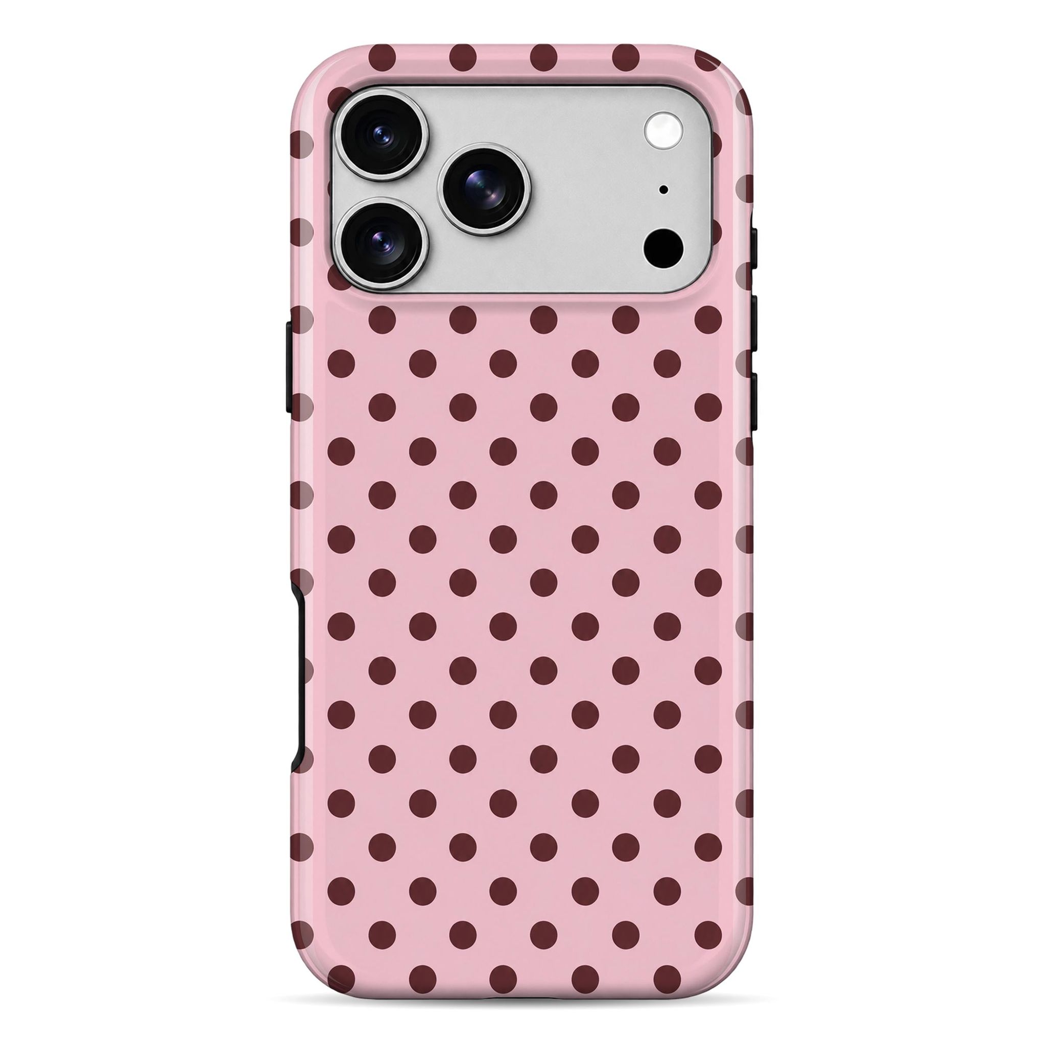 WrapCart Noir Dots Armour Double Layer Shockproof Glossy Mobile Case
