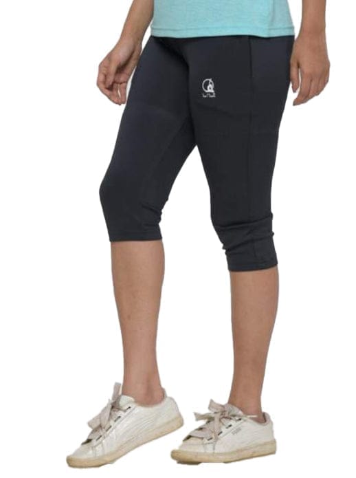 Yoni Mudra Women's Mid-Waist Comfort Fit Capris