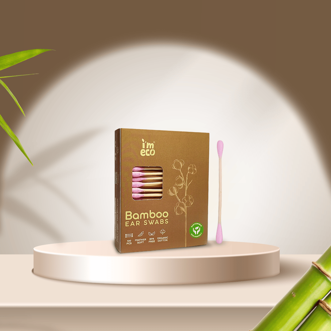 Bamboo Cotton Ear Swabs – Biodegradable, Soft & Plastic-Free