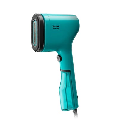 Tefal Pure Pop Handheld Garment Steamer | 1300W | Compact, Convenient Vertical Steaming | Reversible Pad | 2m Cable | 20g/min Steam | 15-sec Heat-Up | Green | No.1 Ironing Brand in Europe Green / 185.5mm X 40.1mm