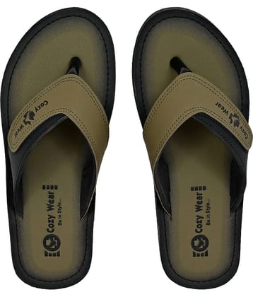 Cozy Wear Green Men's Daily Slipper