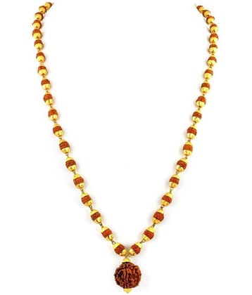 VASTUGHAR - Wood Pooja Mala (Pack of 1)