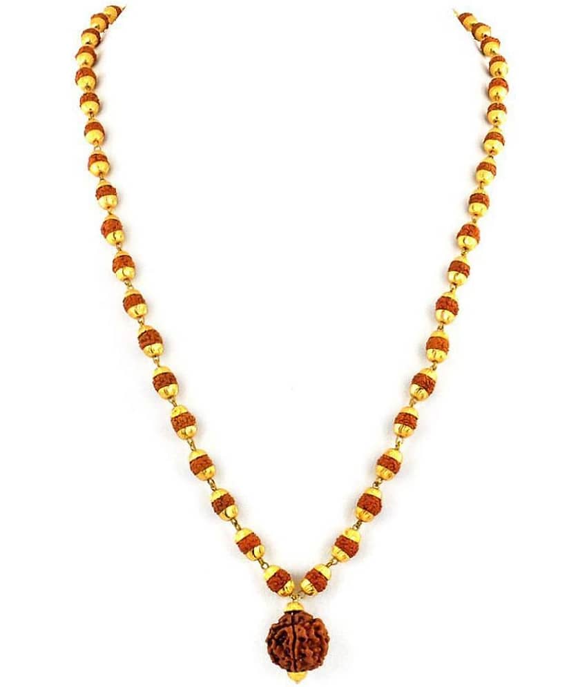 VASTUGHAR - Wood Pooja Mala (Pack of 1)