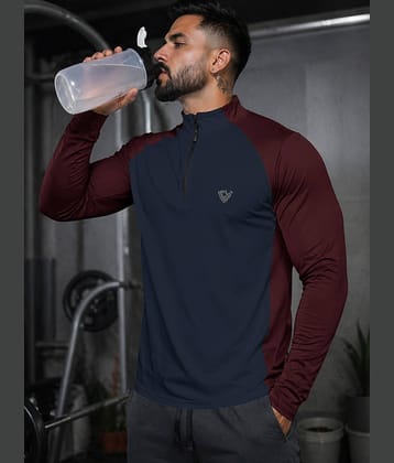 Eyebogler Red Polyester Regular Fit Men's Sports T-Shirt ( Pack of 1 )