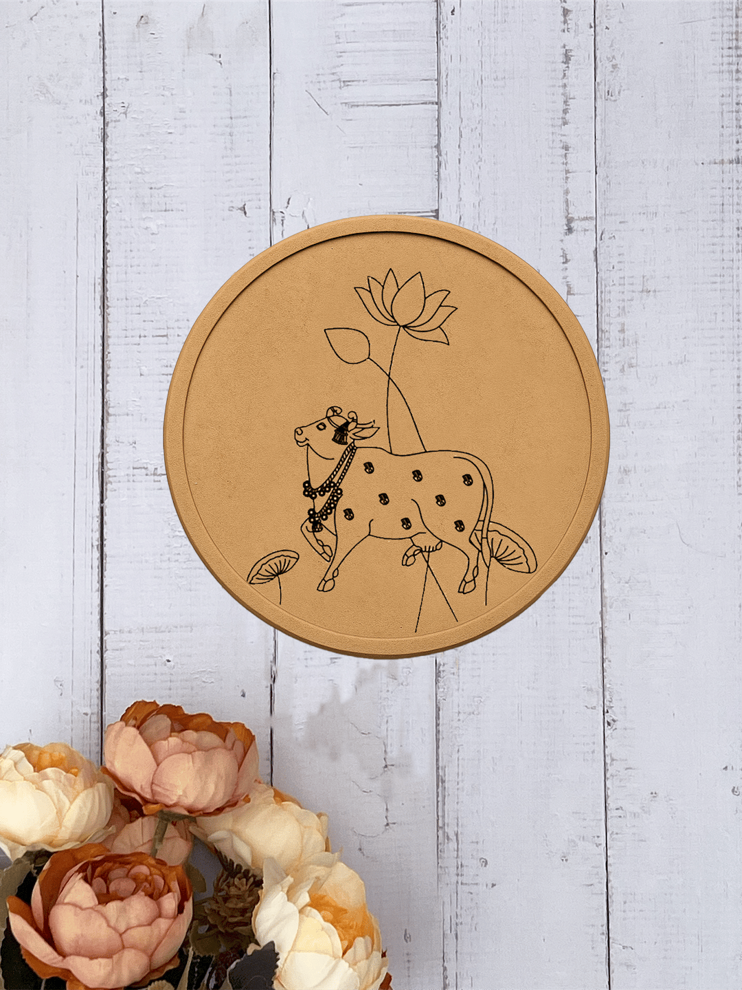Dbeautify's Pichwai Cow Wall Plate