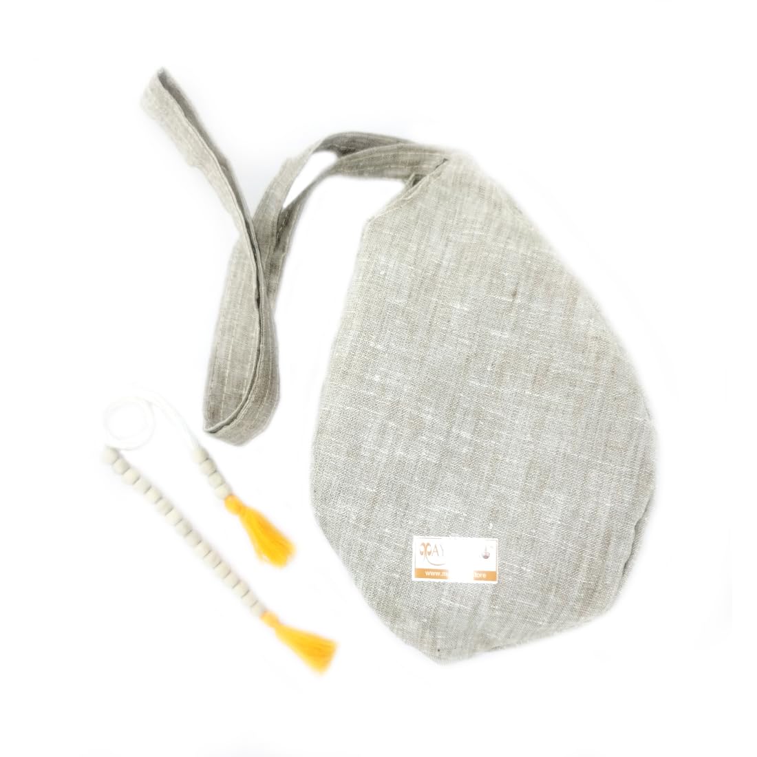 MAYAPURI Khadi Cotton Beads Bag or Chanting Bag/Japa Mala Bag with Sakshi Mala