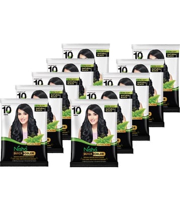 Nisha Quick Hair Color Ammonia Free Permanent Hair Color 100 g Black