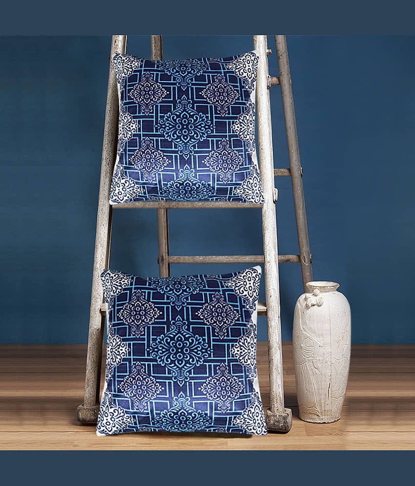 Veronica Deco Set of 2 Poly Cotton Cushion Covers 40X40 cm (16X16)