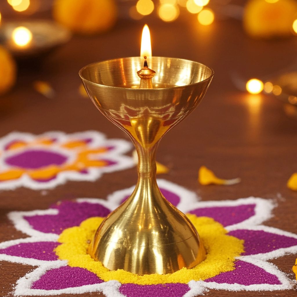 Brass Akhand Deepak No. 12 (ZMAS193 L)