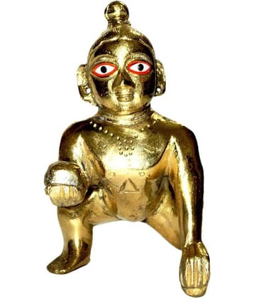 NIKIN  Golden Laddu Gopal Idol