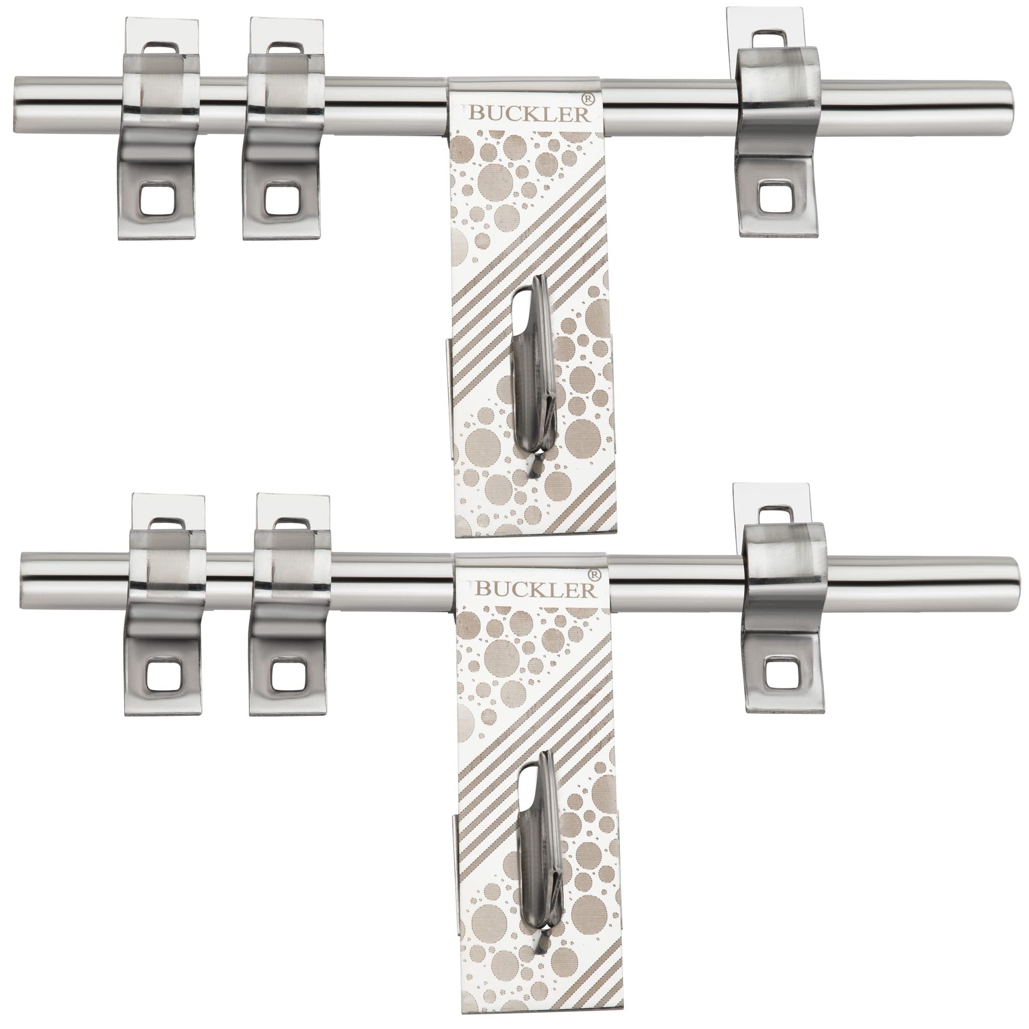 BUCKLER Stainless Steel Aldrop for Main Door| Gate| Kitchen | Bedroom Door|Office Door and Wooden Doors, Bubble Laser Print (14MM-3MM, 10 Inch)