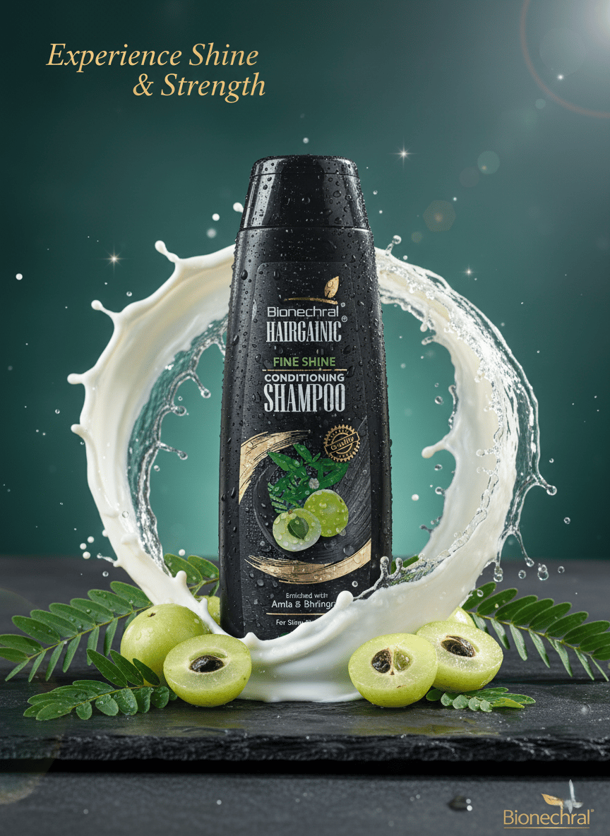 Bionechral Hairgainic Fine Shine Conditioning Shampoo 380 ml
