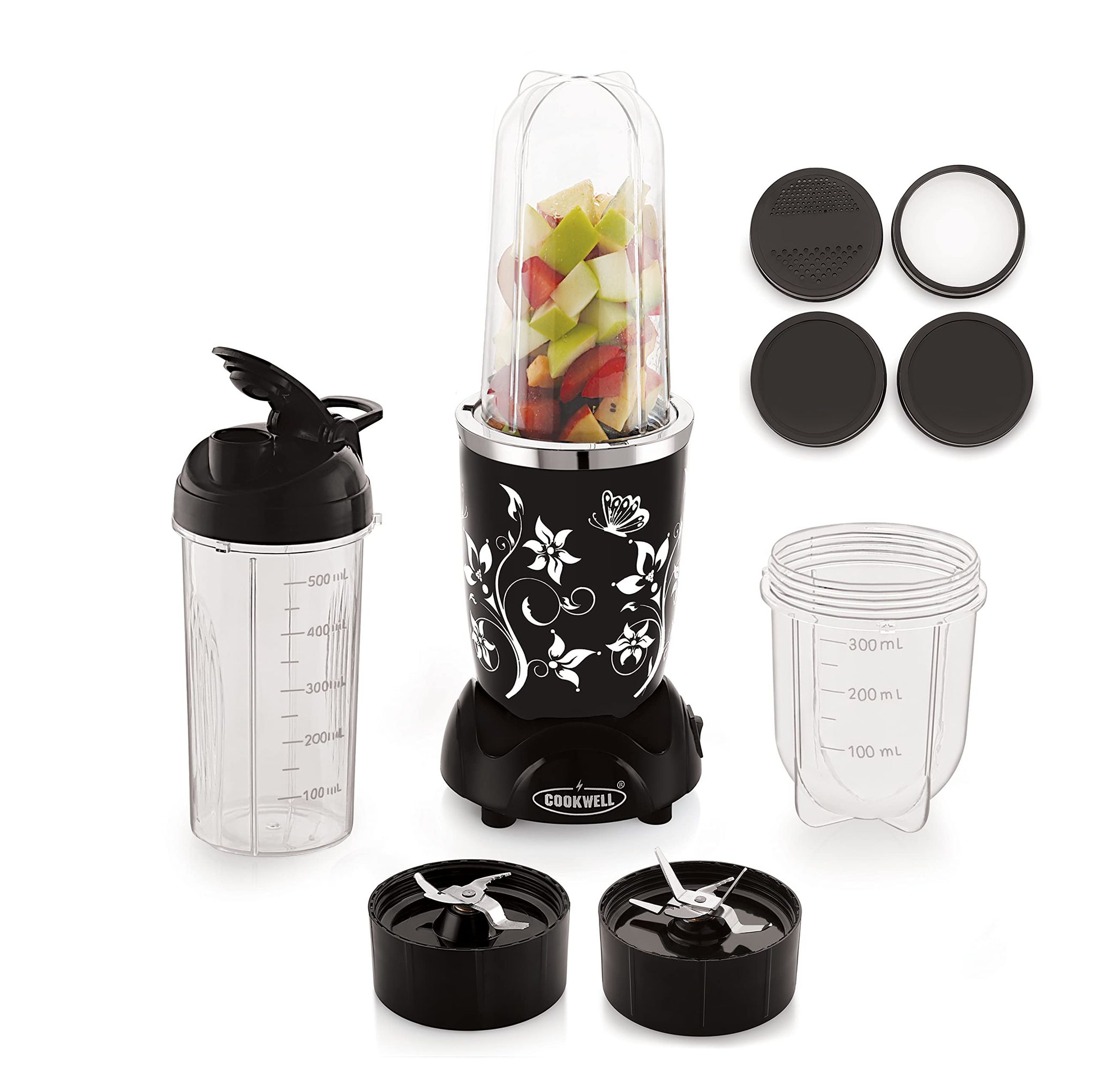 Cookwell Nutri Blender (3 Jar 2 Blade, Black) Cookwell Nutri Blender (3 Jar 2 Blade, Black) - Black / 3 Jar 2 Blade