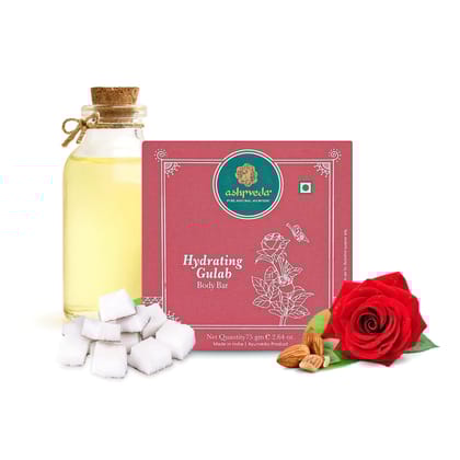 ashpveda Hydrating Gulab Bathing Bar