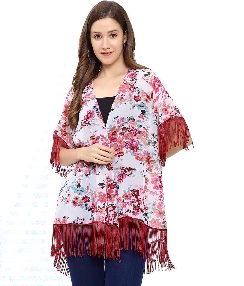 GALWIZ Georgette Shrugs - White Single