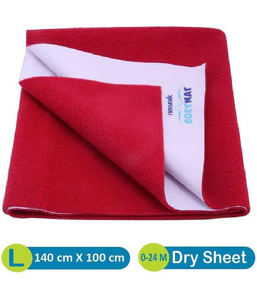 Newnik Cozymat - Reusable Waterproof Sheet Maroon Large baby bed cover