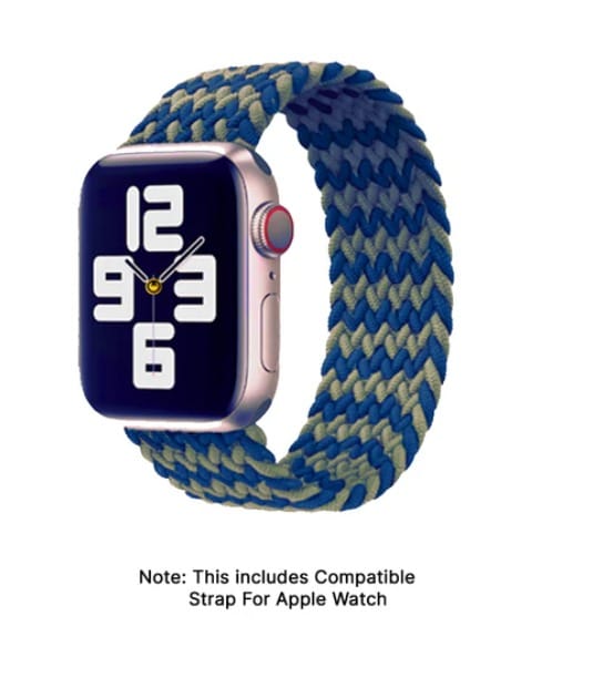 Robin - Artisan-Crafted Elastic Braided Nylon Loop - Blue Green 40 MM