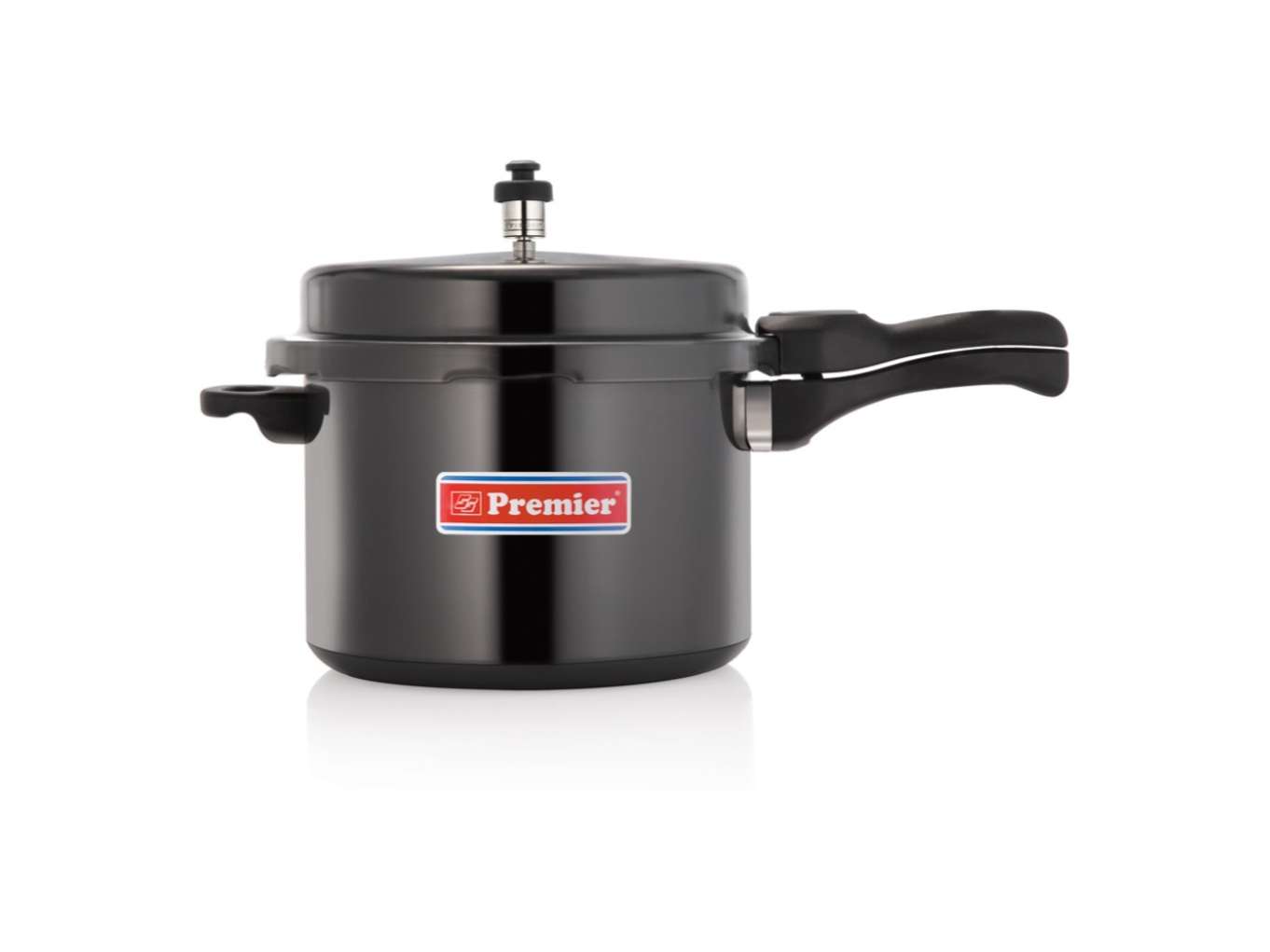 Premier Express Trendy Black Aluminum Pressure Cooker 1.5 Ltr