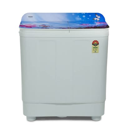 Haier 9.5 Kg 5 Star Voltex Pulsator Semi-Automatic Top Load Washing Machine (HTW95-178, Flowers World) Haier 9.5 Kg 5 Star Voltex Pulsator Semi-Automatic Top Load Washing Machine (HTW95-178, Flowers World) - Blue Floral / 9.5 Kg