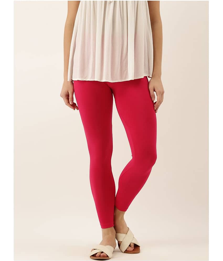 Zebu Viscose Jeggings - Pink Single