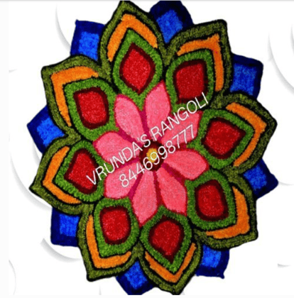 Handmade Woolen Rangoli